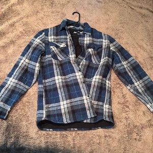 Blue Flannel comfortable fit